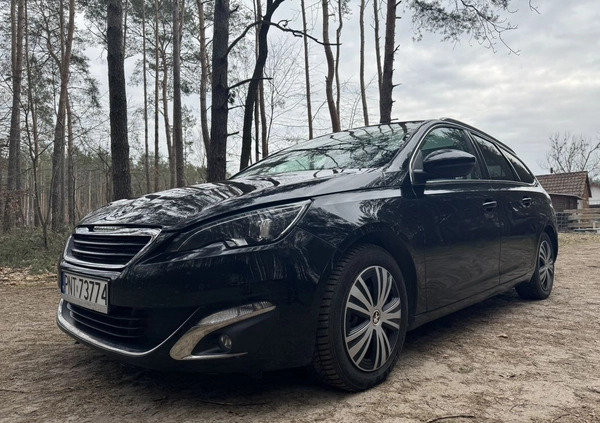 Peugeot 308 cena 43000 przebieg: 134232, rok produkcji 2016 z Pilawa małe 352